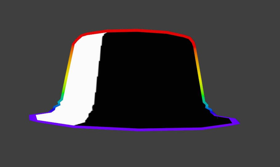 Cartoony Rainbow Equinox Trendy Hat